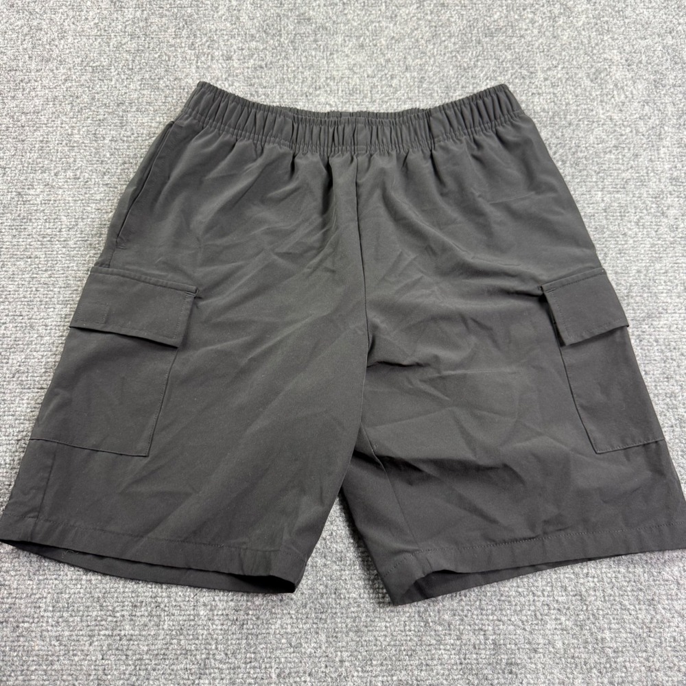 Layer 8 Cargo Shorts XL Black Qwick-Dry Elastic Waist Activewear Mens